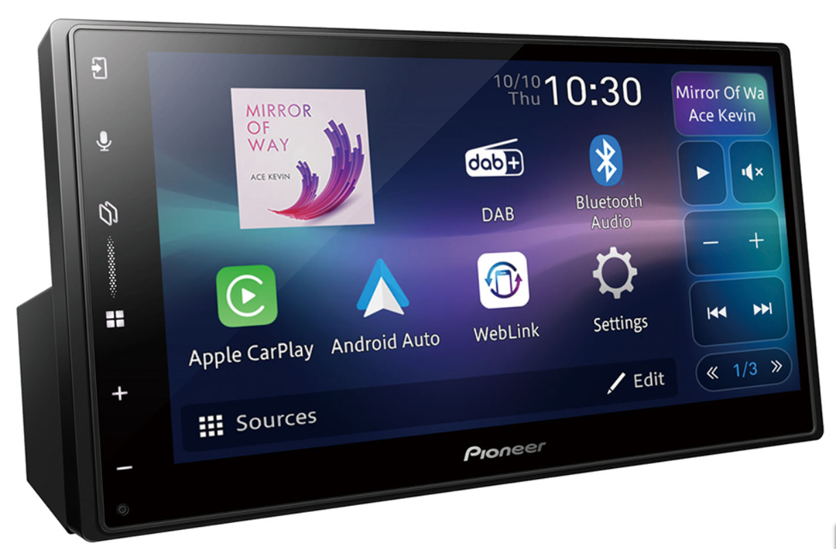 Billede af Pioneer SPH-DA77DAB Trådløs Apple CarPlay, DAB radio og Bluetooth