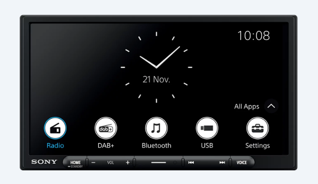 Sony XAV-AX4050 2-DIN bilstereo med Bluetooth og Apple Carplay