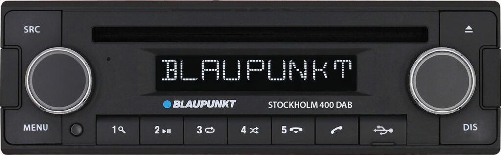 Se Blaupunkt Stockholm 400 Bilradio m. DAB,FM og Bluetooth hos Drum City