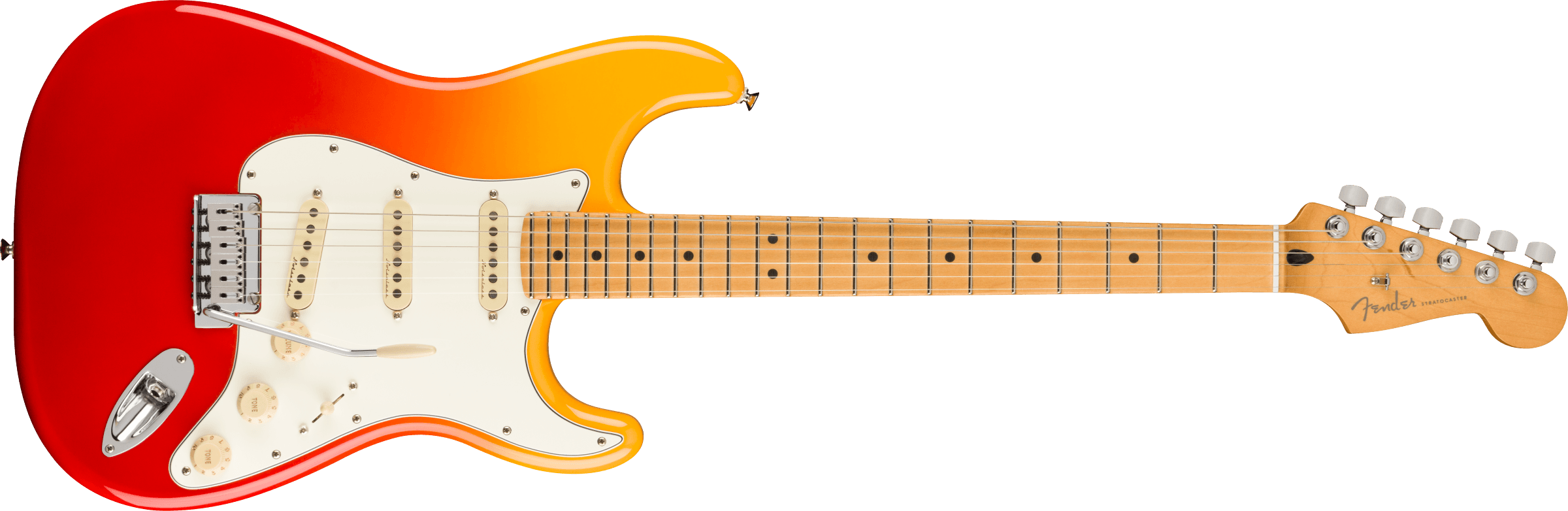 8: Fender Player Plus Stratocaster El-guitar (Tequila Sunrise)