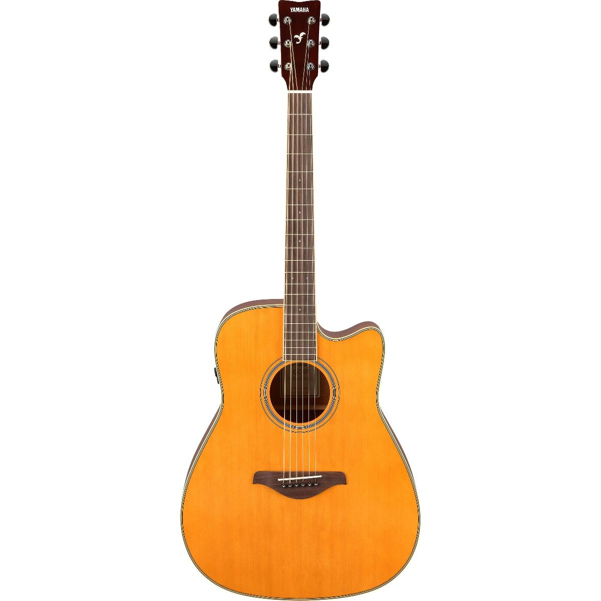 Se Yamaha FGC TransAcoustic Western Guitar (Vintage) hos SoundStoreXL.dk