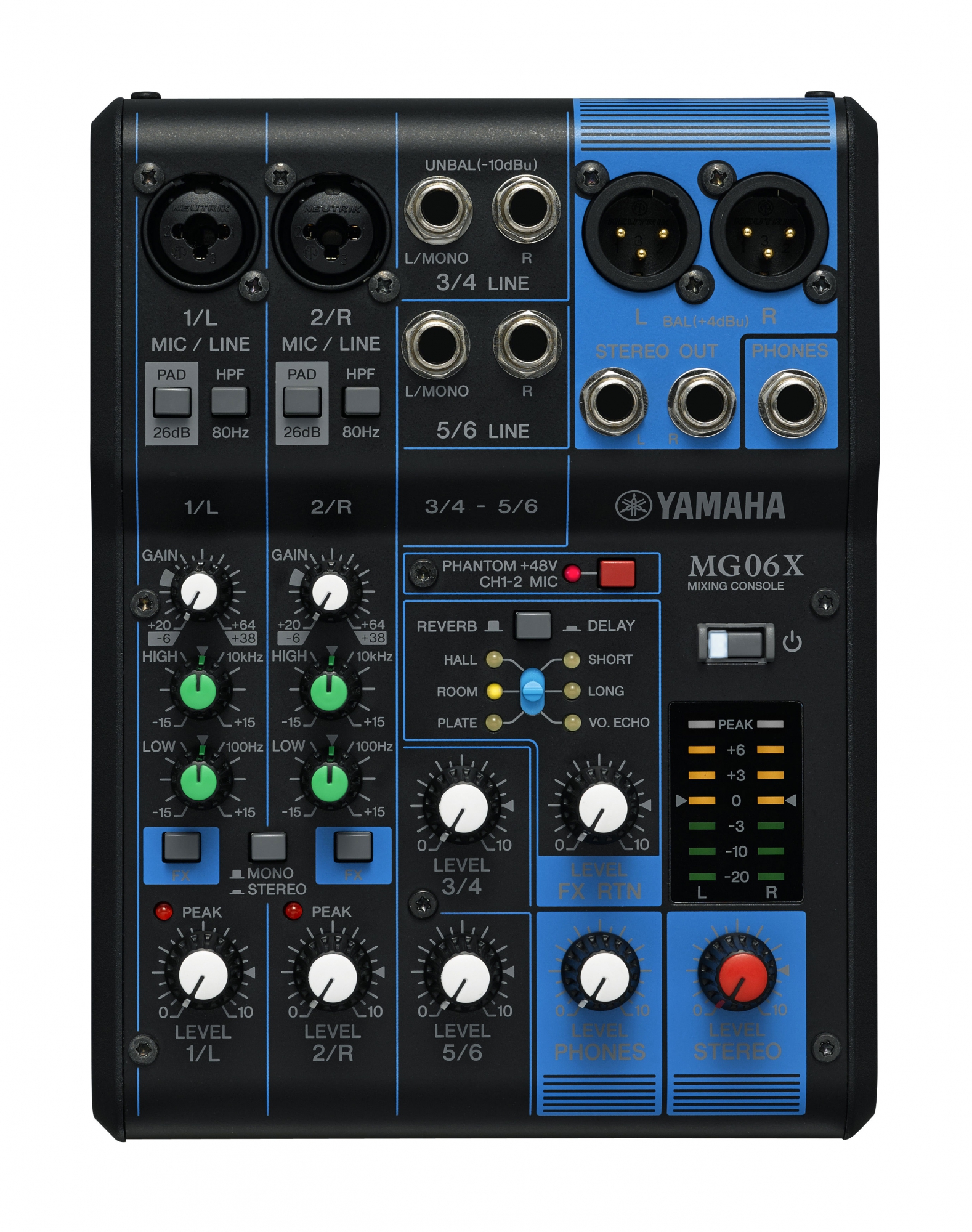 Se Yamaha MG06X Mixer hos Drum City