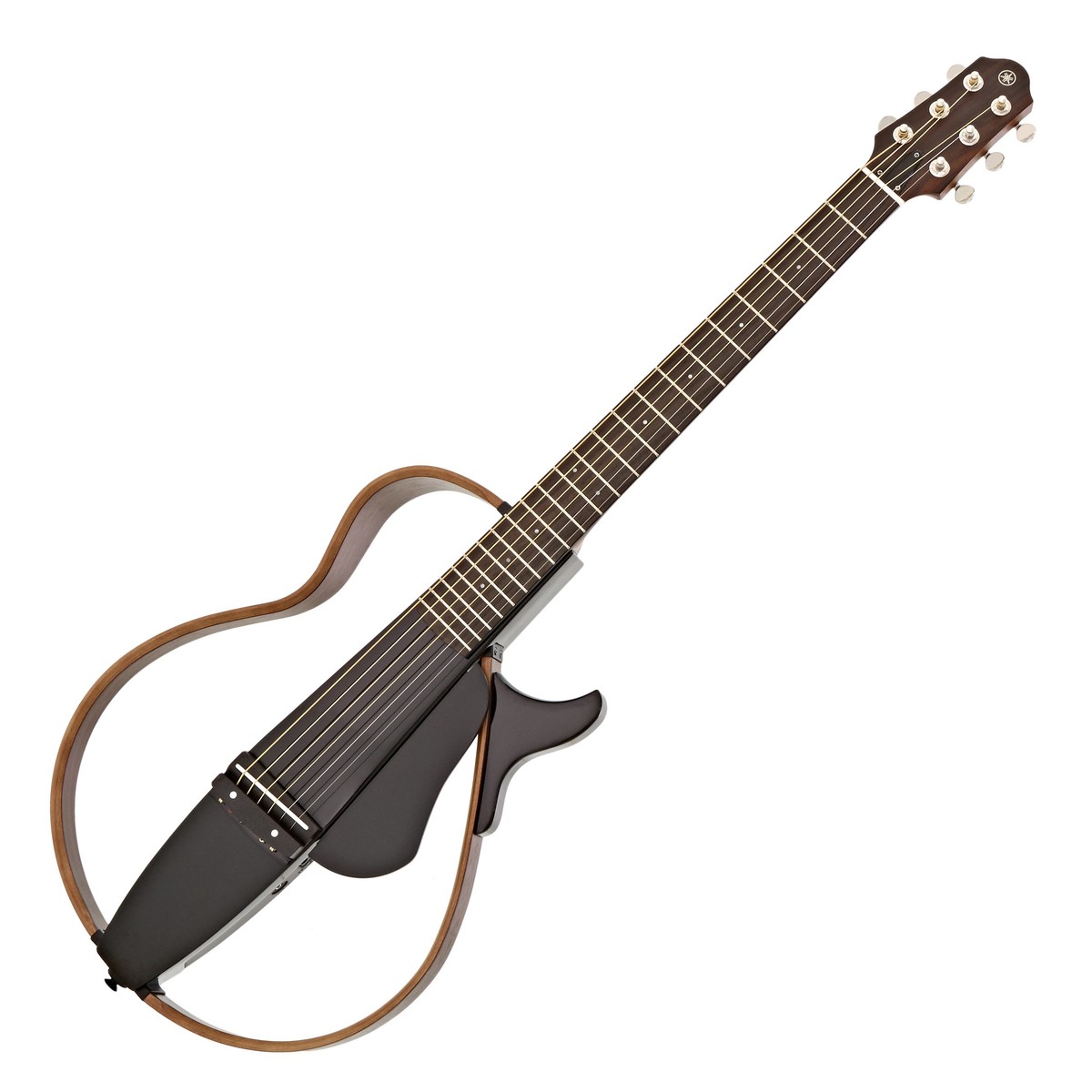 Se Yamaha SLG200S Silent Steel Guitar (Translucent Black) hos Drum City