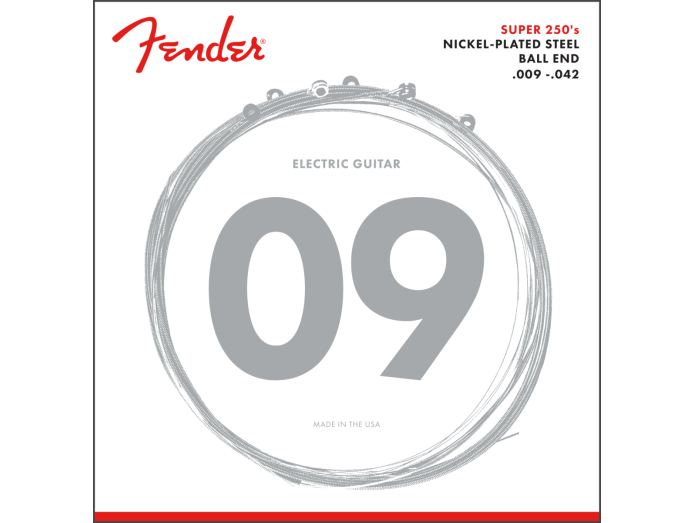 Fender Super 250 Guitar Strings .009-.042