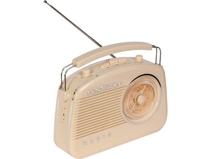 Madison retro radio m. Bluetooth, beige