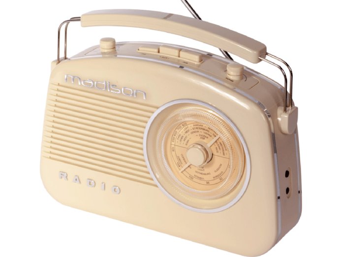 Madison Retro Radio m. Bluetooth (Beige)
