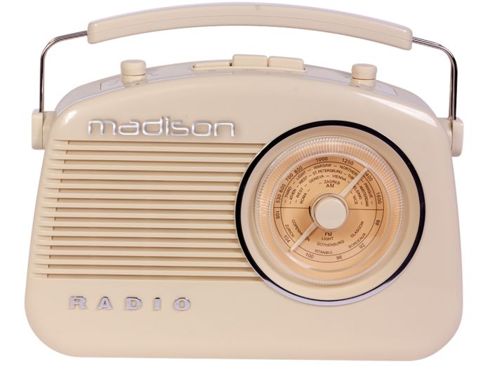 Madison retro radio m. Bluetooth, beige