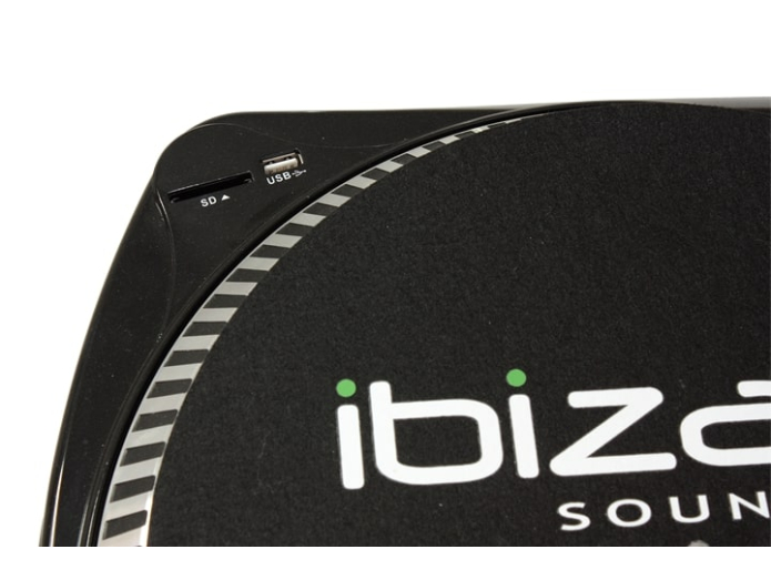Ibiza pladespiller med USB / SD-kort optager