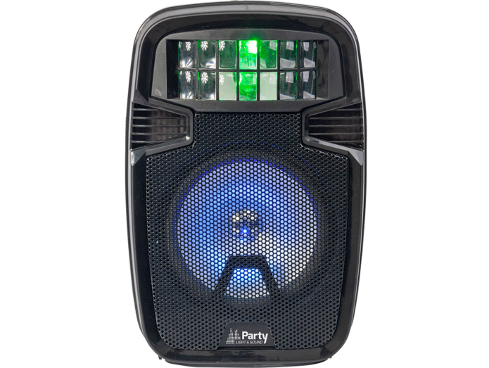 LED-Belyst Aktiv Festhøjttaler m. Bluetooth
