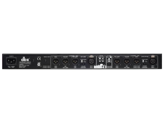 dbx 234XS Stereo 2/3 Vejs, Mono 4-Vejs Delefilter