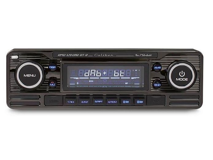 Caliber Retro Radio m. DAB+, Bluetooth og (Sort) - Bilradio - Bluetooth - Pioneershop.dk