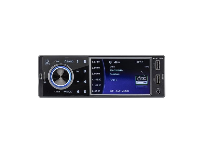 Caliber Radio with DAB+, Bluetooth and USB (Black)