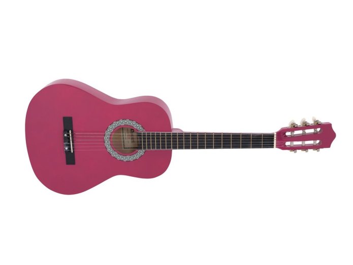 DiMavery AC-303 Klassisk Spansk Guitar 3/4 (Pink)