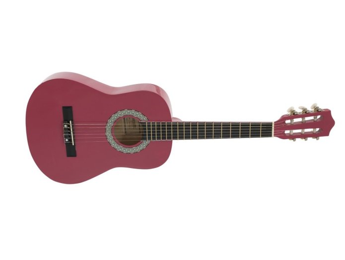 DiMavery AC-303 Klassisk Spansk Guitar 1/2 (Pink)