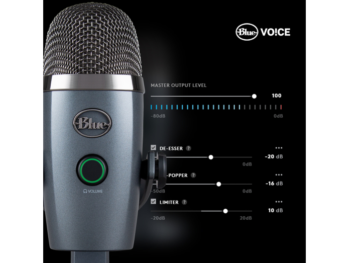 Blue Microphones Yeti Nano - grå - USB mikrofoner -