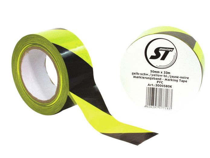Safety tape yellow/black