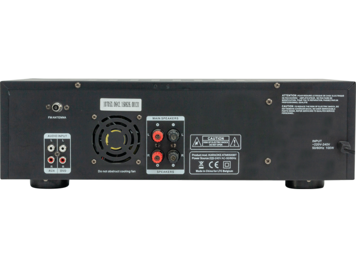 LTC ATM6500BT HI-FI Forstærker m. Bluetooth (2x50W)