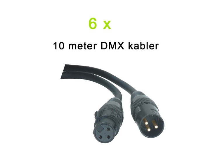 DMX Kabel Pakke (6x10m)