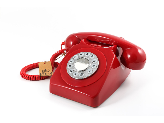 GPO 746 Retro Trykknaptelefon (Rød)