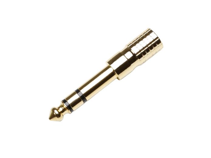 Adapter 3,5mm stereo jack to 6,3mm stereo jack - Gold