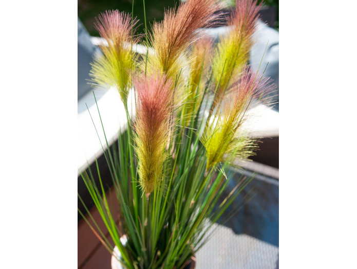 Artificial feather grass, pink, 90cm