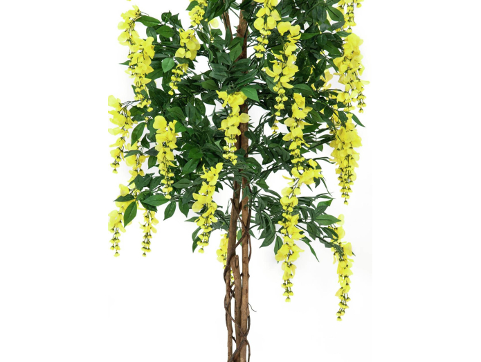 Kunstig  blåregn (wisteria), gul, 180cm