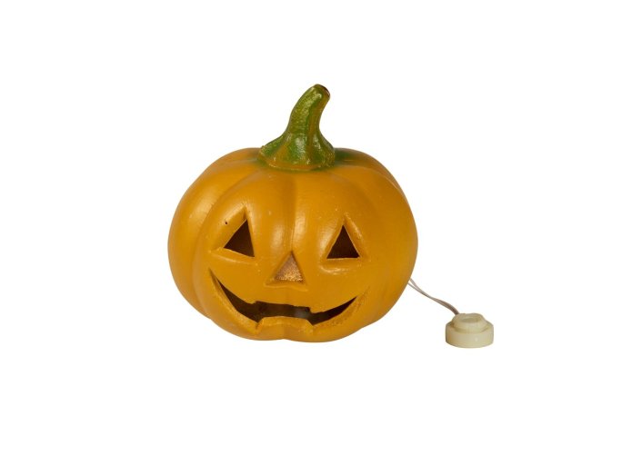 Halloween grskar med LED 12cm