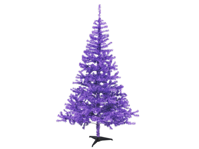 Kunstigt juletræ, lilla, 240cm