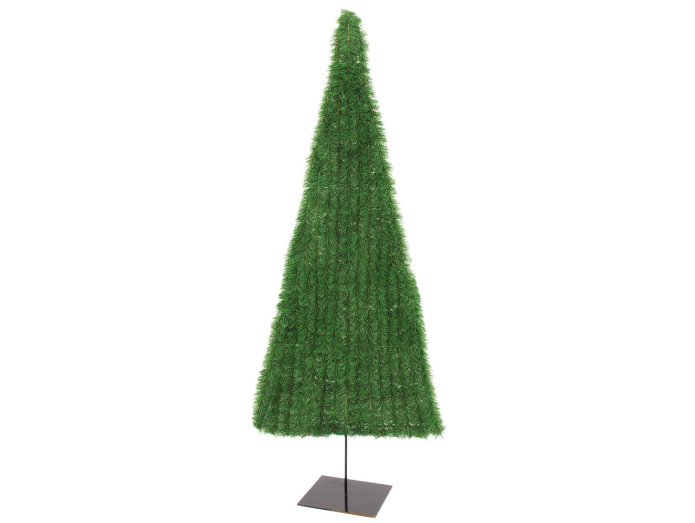 Konstgjord platt julgran, grön, 150cm