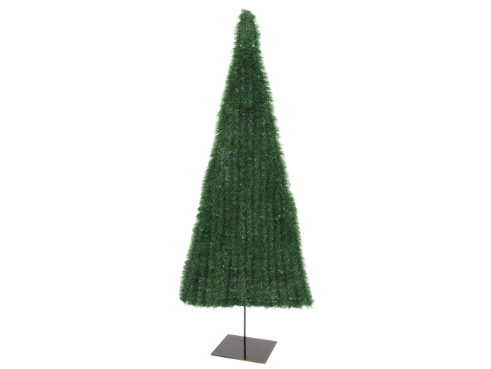 Konstgjord platt julgran, mörkgrön, 120cm