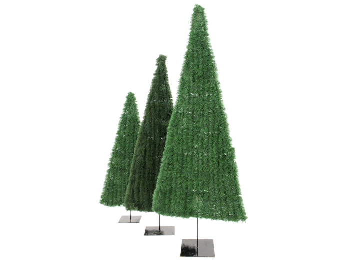 Artificial flat Christmas tree, dark green, 120cm