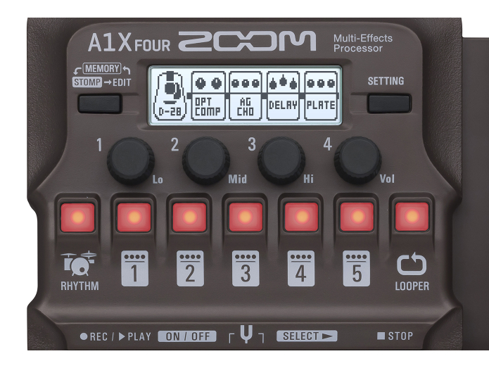 Zoom A1X Four Akustisk Effektpedal