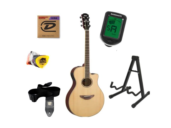 Yamaha APX600 Western Guitar Startpakke (Natur)