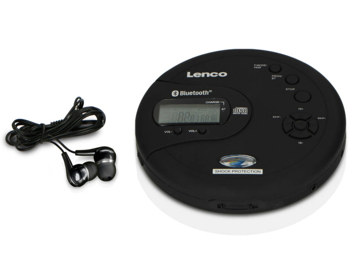 Legitim liner Kiks Køb Lenco CD-300BK Bærbar CD Afspiller m. Bluetooth hos SoundStoreXL i dag