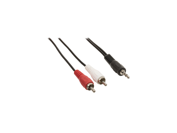 Adapter Cable 3,5mm Jack Stereo to 2 x RCA Phono