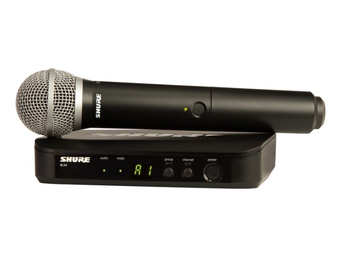 Shure BLX24/PG58 langaton mikrofoni (S8)