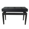 BandMate PB200D Deluxe Double Piano Bench (Matte Black)