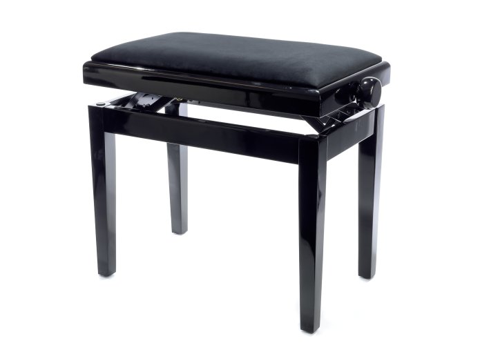 BandMate PB200 Piano Bench Deluxe (High Gloss Black)