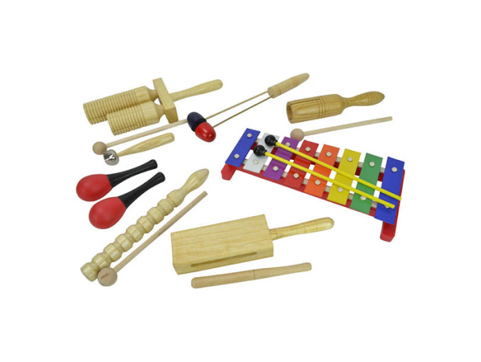 Children percussion set with 8 parts