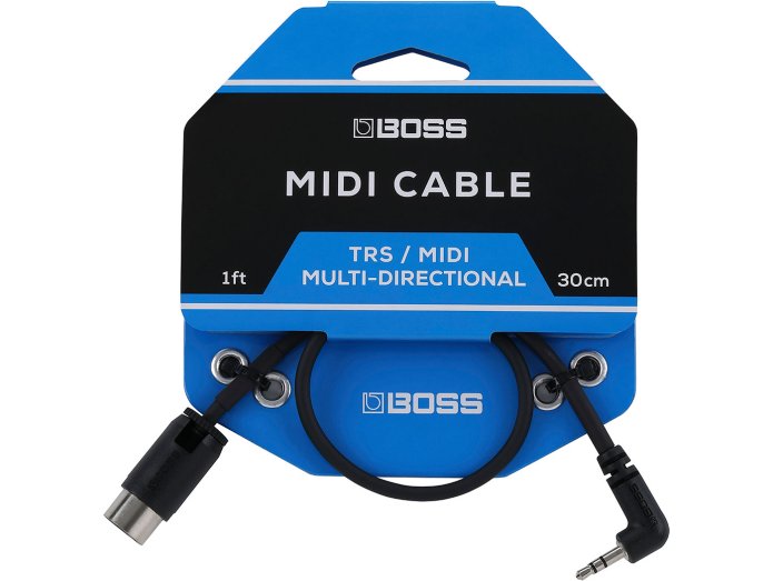Boss BMIDI-1-35 TRS-MIDI-sovitinkaapeli (30cm)