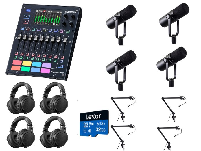 Boss Gigcaster 8 Streaming Mixer Starter Kit -sarja