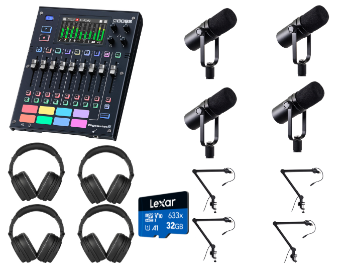 Boss Gigcaster 8 Streaming Mixer Starter Pack