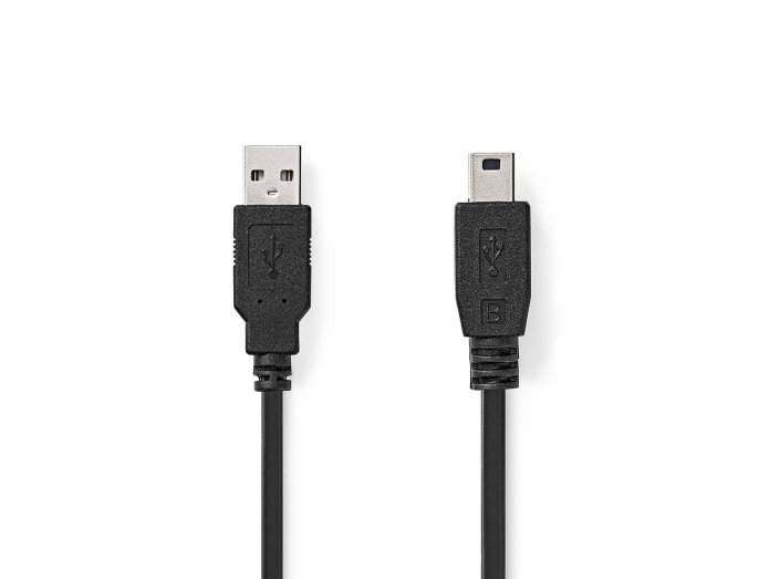 USB-kabel - USB-A til USB Mini B (1 meter)