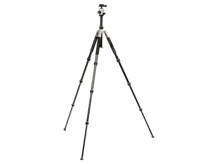 Professionell kamera/video stativhuvud, 131 cm. svart silver