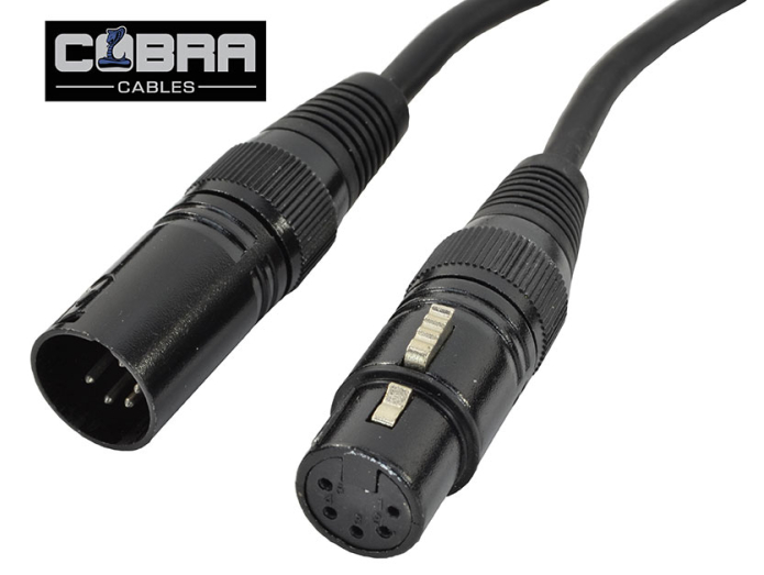 DMX Cable XLR Male 5 Pin to XLR Female 5 Pin