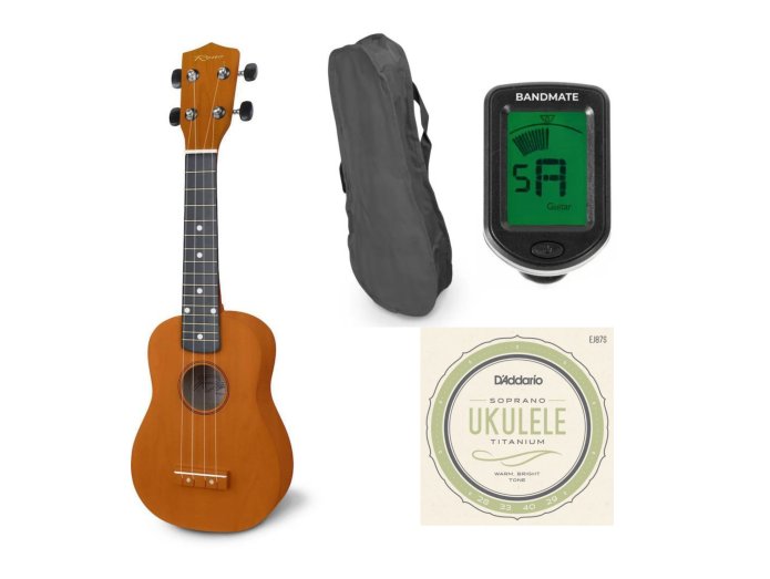 Reno RU150 Soprano Ukulele (Natural) Starter Pack