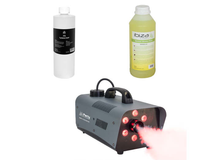 Fog machine with 6x RGB LEDs (1200W) Package