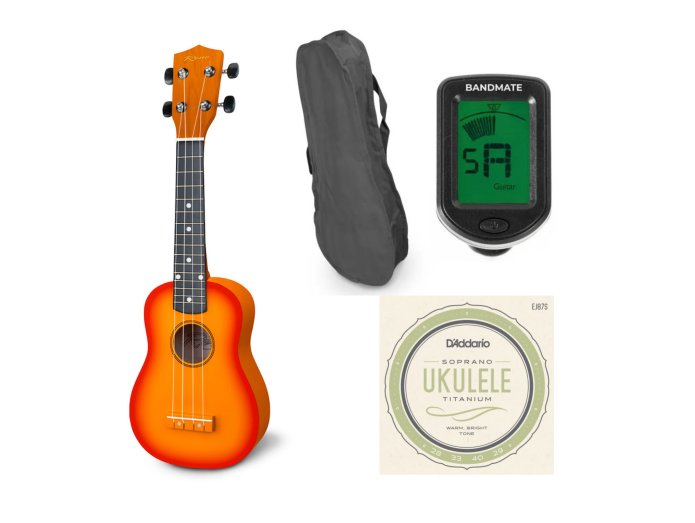 Reno RU150 Soprano Ukulele ( Sunburst ) startpaket