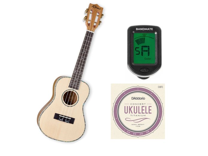 Reno RU320 Grand Concert Ukulele (Natur) Startpakke