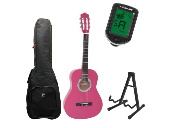 DiMavery AC-303 Spanish Guitar 3/4 Starter Kit (Pink)